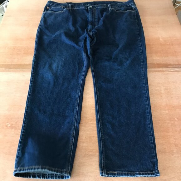 Levi's 541 Jeans Men 42x27 Blue Mid Rise Dark Wash Stretch Cowboy Outdoor 17094 - Picture 1 of 12
